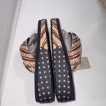 Montana West  Wedge American Flag Rhinestone Women’s Patriotic Flip Flops Size 10 Photo 7