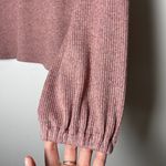 Madewell Heathered Rose Bubble-Sleeve Swing Turtleneck Sz Medium Photo 5
