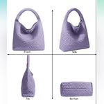 Chic Purple Woven Hobo Bag Set Photo 15