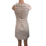 Loft NWT‎  Pink Cream Gold Metallic Striped Tweed Sleeveless Dress Size 2 Photo 1