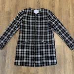 Carolina belle  houndstooth fully lined Long blazer Zipper size XS preppy college Photo 0