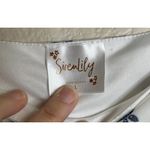 Siren Lily  Womens Size Large Blue White Floral‎ Dress Midi Travel Boho Resort Photo 2