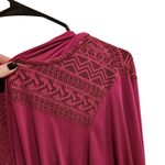 Torrid Knit Purple Longline Tie-Waist Casual Soft Anorak Lace Yoke Sweater Sz 5X Photo 6