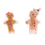 Betsey Johnson  Gingerbread Snowflake Stud Earrings Photo 1