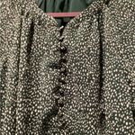 Joie  Limited Edition Balloon Long Sleeve Green Flowy Chiffon Fall Mini Dress Photo 3