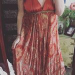 ABS Allen Schwartz Vintage ABS Silk Rhinestone Embellished Chiffon Halter Dress Size 10 Photo 0