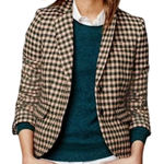 Boden British Tweed Blazer by Moon UK 6 / US 2 100% Wool Academia Heritage Prep Pink Photo 0