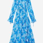 The Kooples ππ Long Dress ~ Blue Floral Print Size 3 = EU 40 Large Photo 9