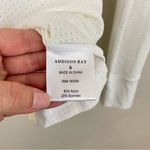 Addison Bay  White‎ 1/4 Zip Long Sleeves Lightweight Pullover Size Small Photo 6