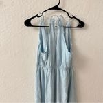 American Eagle  Baby Blue Embroidered Maxi Midi Dress Small Photo 3