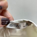 ZARA Top Womens Large White High Neck Ribbed Knit Zip Back Minimalist Blouse Photo 4