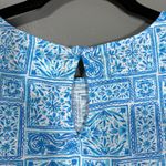 Stella Parker Women's Blue Patchwork Floral Sleeveless Top Photo 4