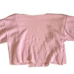 Vintage New York Shirtworks Pink Jersey Fleece Cardigan Shrug Size L Photo 5