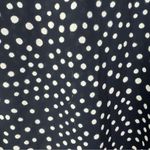 Loft Ann Taylor Navy Blue & White Mixed Polka Dot Short Sleeve Top S Photo 4