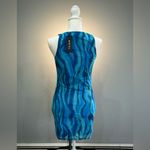 Motel Rocks Blue Motel Psychedelic Ravewear Mini Dress Size M NWT Photo 1