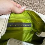 Reaction Kenneth Cole Vtg Kenneth Cole Reaction White Leather Rectangular Y2K Handbag Grunge Preppy Photo 3