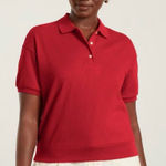 Everlane  The Oversized Polo Red Size Small
NWOT Photo 0