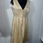 An Original by “Meg” Vintage 1970s Gold Brocade Dress See Measurements EUC Size M Photo 1