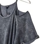 Torrid NWT Mini Cozy Fleece Cold Shoulder Dress in Charcoal Photo 6