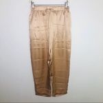 Casual Mes Demoiselles Blush Gold Silk Pants Ankle Career Professional 38 6 Photo 3