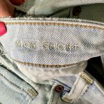 American Eagle  Mom Short Distressed Destroyed Stretch High Rise Light Blue 8 Photo 7