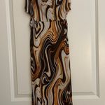 Endless Blu Tie Dye Dress Brown Photo 1