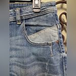 ZARA basic Z1975 straight leg mid rise jean with destruction Photo 4