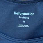Reformation  EcoMove Black Racerback Tank Top Shelf Bra Size‎ Medium Yoga Gym EUC Photo 3