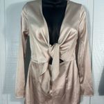 Cotton Candy LA Nasty Gal Beige Romper Size Small EUC Photo 4