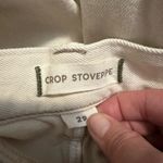 AE77 Cuffed Stovepipe Cropped Jeans in Natural Size 29 Photo 6