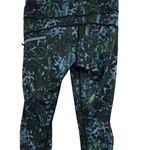Lululemon Leggings Womens 6 Run Top Speed Crops Floral Backdrop Blue Running Photo 1