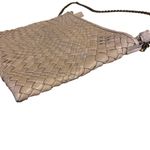 FALOR WOVEN NATURAL TAUPE LEATHER DETACHABLE CROSSBODY "LONDRA" BAG Tan Photo 5
