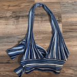 Garage  Blue and White Halter Top Photo 0