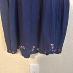 Johnny Was Jessica Tiered Bird Floral Embroidered Midi Dress In Deep Navy Small Photo 7