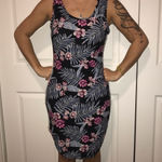 No Comment  Large Black Floral Dress Photo 0