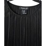 Rachel Zoe  Blouse L Pleated‎ Black Got Witchy Minimalist Dark Academia Glam Luxe Photo 9