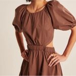 Abercrombie & Fitch A&F Open Back Brown Midi Dress L Photo 6