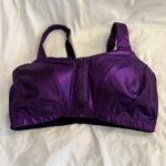 Victoria's Secret NWOT Victoria’s Secret Metallic Purple Knockout Maximum Impact Sports Bra Photo 2