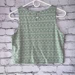 Altar'd State Altar’d State Sleeveless Crop Top Light Green and Tan Size Large Photo 1