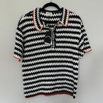 The Upside Voyage Crochet Sagra Shirt Size XXS NWT Blue Photo 1