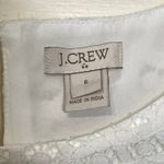 J.Crew  Blouse Top Size 6 White Lace SS Lined Cotton Nylon Blend‎ Womens Photo 6