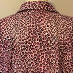 Misook Exclusively Pink Leopard Sequin Zip-Up Jacket Medium Petite Photo 4