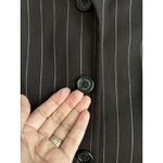 Ralph Lauren Lauren  Wool Blend Jacket Womens Size 8 Brown Stripes Career Photo 4