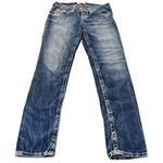 Big star  Jenae Skinny Faded Distressed Denim Blue Jeans Women Size 27S Photo 0
