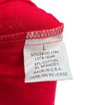 Intermix Nikki Top Blouse Shirt Long Sleeve Ruffle Cotton Red Size Large Photo 10