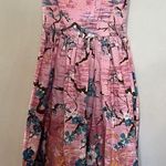 Hell Bunny Pink & Blue Cherry Blossom Dress S Photo 7