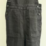 Madewell Black Skinny Denim Overalls in Lunar Wash Photo 5