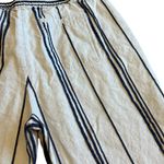 Soft Surroundings Bartley Linen Cotton Blend Pants Cropped Stripe Size Large Photo 6