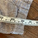 Old Navy linen blend pinstripe cargo pant size small Photo 3