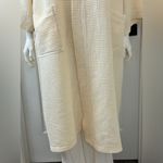 Boca Terry Robe Unisex Mens Womens Kimono Waffle Basic Cream Size XXL Photo 4